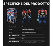 BLOKEES Transformers OPTIMUS PRIME Classic Class Model Kit con Luci LED 13 cm
