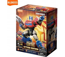 BLOKEES Transformers OPTIMUS PRIME Action Edition Model Kit con Luci LED 20 cm