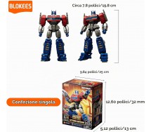 BLOKEES Transformers OPTIMUS PRIME Action Edition Model Kit con Luci LED 20 cm