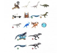 BLOKEES JURASSIC WORLD Terraventure Display 12 PEZZI di statuine 7cm Serie 02