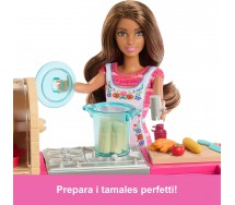 BARBIE TERESA Cucina Crea Ricette Bambola 30cm COLOR CHANGE Mattel JCT06