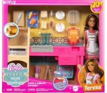 BARBIE TERESA Cucina Crea Ricette Bambola 30cm COLOR CHANGE Mattel JCT06