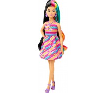 BARBIE SUPER CHIOMA Bambola 30cm CAPELLI ARCOBALENO Mattel HCM90 TOTALLY HAIR