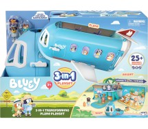 BLUEY Playset AEREOPLANO AEREO Gigante 3 in 1 BARCA RESORT Suoni Frasi BINGO