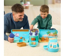 BLUEY Playset AEREOPLANO AEREO Gigante 3 in 1 BARCA RESORT Suoni Frasi BINGO