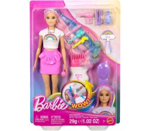 BARBIE CAPELLI ARCOBALENO Bambola 30cm Playset 12 accessori Mattel JJP07