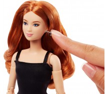 BARBIE SIGNATURE Capelli rossi Abito Nero Modello 04 Serie BASIC Mattel JBH74