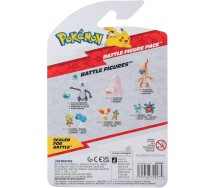 POKEMON Box 2 Mini Figure 5cm PIKACHU e SQUIRTLE BATTLE FIGURE PACK Originali