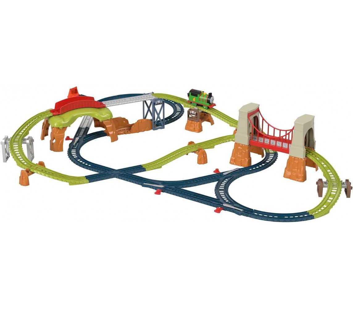 Trenino THOMAS Pista Motorizzata locomotiva PERCY 6 iN 1 SET Fisher Price HHN26
