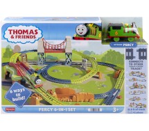 Trenino THOMAS Pista Motorizzata locomotiva PERCY 6 iN 1 SET Fisher Price HHN26