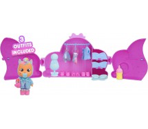 CRY BABIES Playset IL GUARDAROBA DI JENNA con figura ORIGINALE IMC TOYS