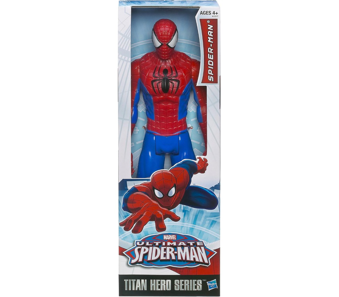 SPIDERMAN ULTIMATE Titan Hero Figura Action 30cm HASBRO A1517 Uomo Ragno